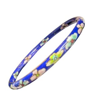 Vintage Cloisonné Bangle Bracelet